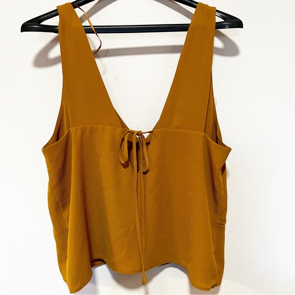 Zara cute flowy top Mustard yellow size medium - Picture 4 of 4